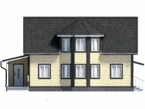 Каркасный дом 7х13 с мансардой, 155 м2, проект КД-423