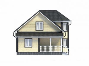 Каркасный дом 7х13 с мансардой, 155 м2, проект КД-423