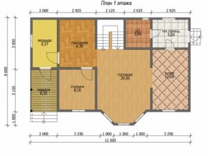 Каркасный дом 7х13 с мансардой, 155 м2, проект КД-423