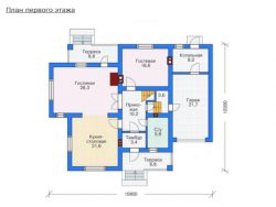 Дом из газобетона 12х15 с мансардой, 306 м2, проект ГБД-412