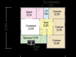 Дом из газобетона 11х12, 132 м2, проект ГБД-398