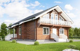 Строительство дома из клееного бруса с котельной в Москве
