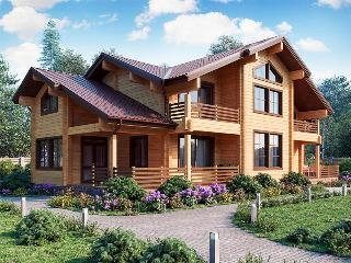 Строительство дома из клееного бруса 250 кв.м. в Москве
