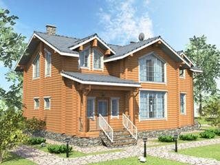 Строительство дома из клееного бруса 250 кв.м. в Москве