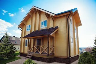 Строительство домов по технологии двойного бруса в Москве под ключ