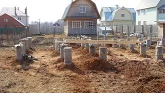Фундамент из асбестоцементных труб в Москве