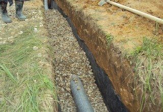 Дренаж участка с высоким уровнем грунтовых вод под ключ