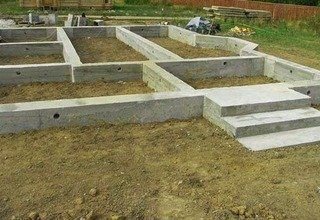 Строительство ленточного фундамента 10 на 12 под ключ