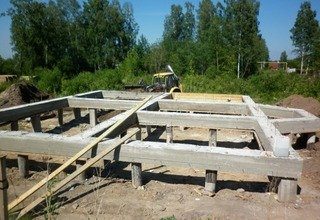 Строительство столбчатого фундамента на пучинистом грунте под ключ