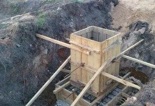 Строительство железобетонного столбчатого фундамента под ключ